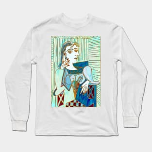 portrait cubism Long Sleeve T-Shirt